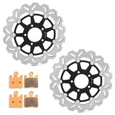 Wave Dischi e Pastiglie Freno Anteriore per Suzuki GSXR 1000 GSX-R1000 K3 2003