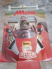 NIKI LAUDA POSTER FIRMATO,FIORANO CIRCUITO FERRARI 312 T2,MATRAS sponsor 