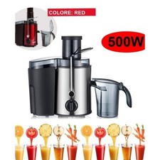 Estrattore/Centrifuga/Frullatore per frutta e verdura 500W Rosso - SchuSter W900