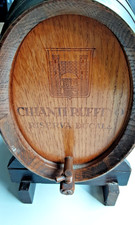 Botte in Legno con Supporto E Rubinetto CHIANTI RUFFINO RISERVA DUCALE ANNI 1960
