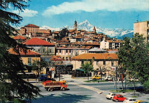 Cartolina saluzzo via della - saluzzo,