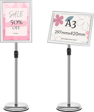 A3 Supporto Espositore Regolabile Poster Supporto Da Pavimento Segno Avviso Del 