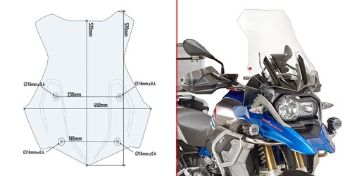 Givi solo cupolino trasparente - givi,