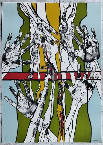 Agenore fabbri litografia 1973 - litografia,