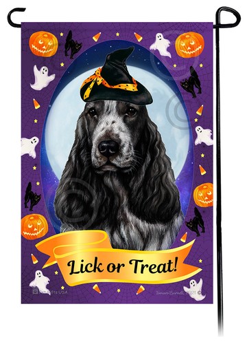 Halloween garden flag - -, blue