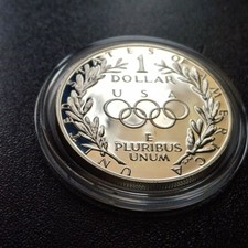 Moneta In Argento USA  1 Dollaro Ag 900 G 26.7 1988 Proof Lotto Sc 9