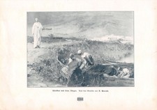 Cristo e i suoi discepoli - Domenico Morelli - 1902 - Histo. Stampa artistica ~19x28cm