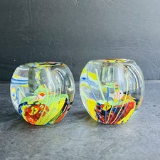 Pair Of Art Glass Fish