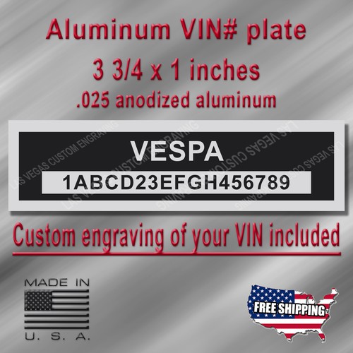 Serial plate vespa - serial,