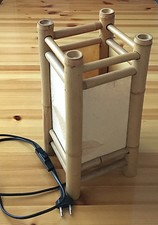 Lampada da tavolo  Abat Jour Lampada Artigianato Etnico Originale anni '90