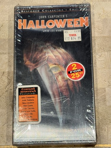 Halloween vhs movie tape - halloween,
