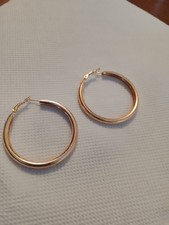 Gold Plated Circle Earrings