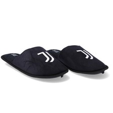 Juventus Pantofole Nere con Logo Adulti e Ragazzi Unisex Prodotto Ufficiale