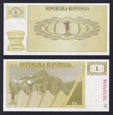 Banconota Slovenia 1 tolar 1990 P.-1a FDS-/UNC-