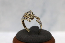 Anello Pantera Oro Giallo 9ct