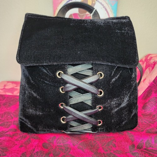 Zaino velluto con pizzo - velluto,