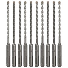 Set 10 pezzi punte da trapano 3/16"x6" SDS Plus martello rotante punta in carburo per calcestruzzo muratura