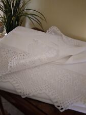 Lenzuolo Vintage Cotone Bianco