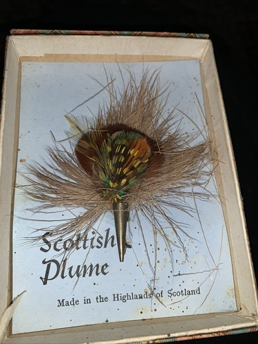 Spilla vintage vera - piuma, di