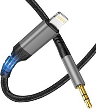 1M Cavo AUX per auto per iPhone [Certificato MFi] Cavo audio Aux intrecciato da