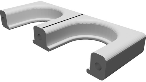 Morsetto parete per tubo - parete,