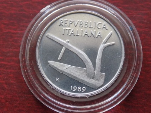 Lire 1989 proof spighe in - 10,