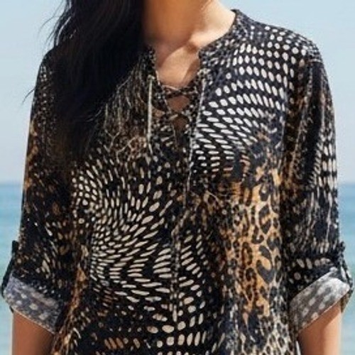 Top tunica donna venini stampa - top,
