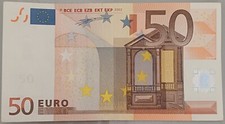 Banconota Italia prima serie firma Duisenberg da 50 euro Spagna splendida