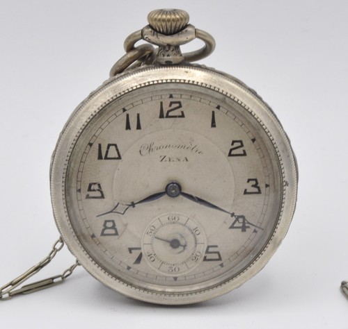 Zena 1930 silver 45mm - , pocket