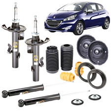 KIT 4 AMMORTIZZATORI +TAMPONI SUPPORTI PEUGEOT 208 1.0 1.2 1.6 DAL 2012 AL 2019