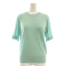 Maglione mezza manica Mila Owen 25SS blu chiaro maglia lame S donna