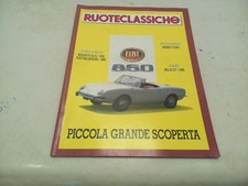 RUOTECLASSICHE LUGLIO/AGOSTO 1991 N.42 BUGATTI 40 A FIAT 850 SPIDER MG B GT