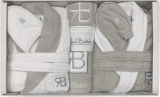 Completo Bagno Asciugamani Accappatoi Set Uomo Donna Renato Balestra 3294