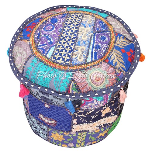 Pouf ottomano patchwork