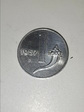 1 Lira 1957 Cornucopia/Bilancia Italia Repubblica FDC Rara