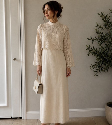 Maxi abito donna vintage anni