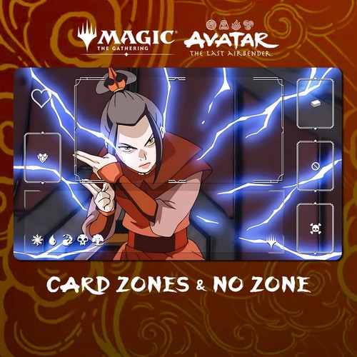 Lightning bolt mtg playmat - lightning,
