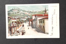 a) cartolina Fiesole (FI)- Panorama e S. Domenico. . 1901.