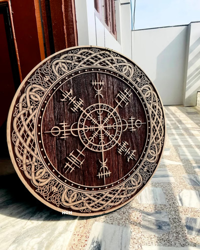 Scudo guerriero legno - guerriero, in