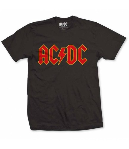 Acdc logo shirt ufficiale - acdc, t-shirt