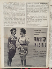 SOFIA LAZZARO SOPHIA LOREN PRINCIPESSA IN ESILIO ROMANZI DI SOGNO 1953 ANTEPRIMA