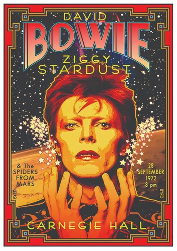 David bowie replica poster - david,