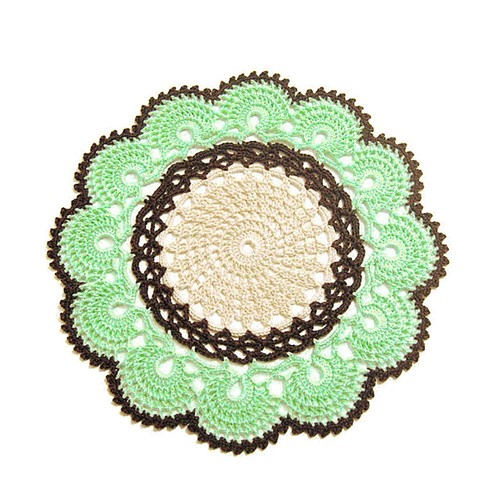 Handmade green beige and - green,,