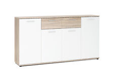 Credenza grande JACK 4 ante battenti e 2 cassetti, in laminato LAP 160x85x35 cm