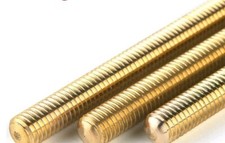BARRE BARRA FILETTATE IN OTTONE FRESA TORNIO 1MT VARIE MISURE