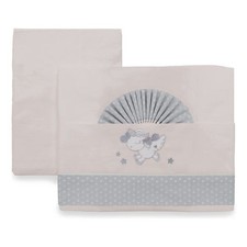 UNICORN Grey Italbaby 3pc Crib