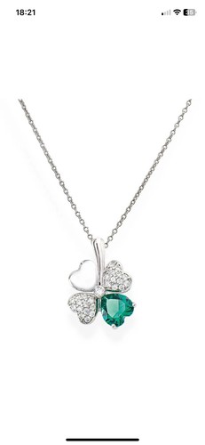 Collana quadricuore zirconi - quadricuore,