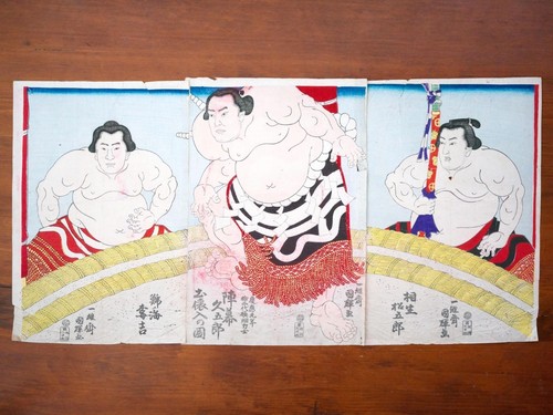 Sumo ukiyo xilografia - ukiyo-e,