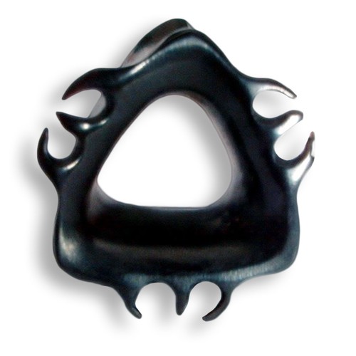 Coppia 6mm 22mm corno tribal - coppia,