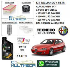 KIT TAGLIANDO FILTRI OLIO